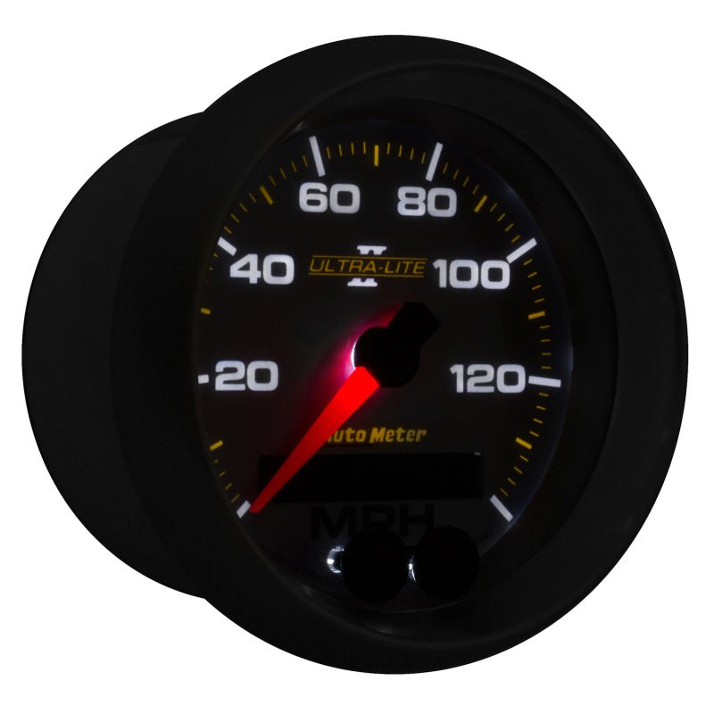 Autometer Ultra-Lite II 3-3/8in 0-140MPH In-Dash Electronic GPS Programmable Speedometer AutoMeter Gauges