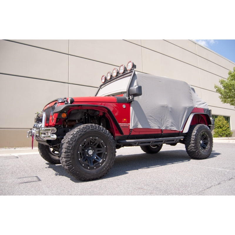 Rugged Ridge Cab Cover Gray 07-18 Jeep 4-Door Jeep Wrangler JK Rugged Ridge Car Covers