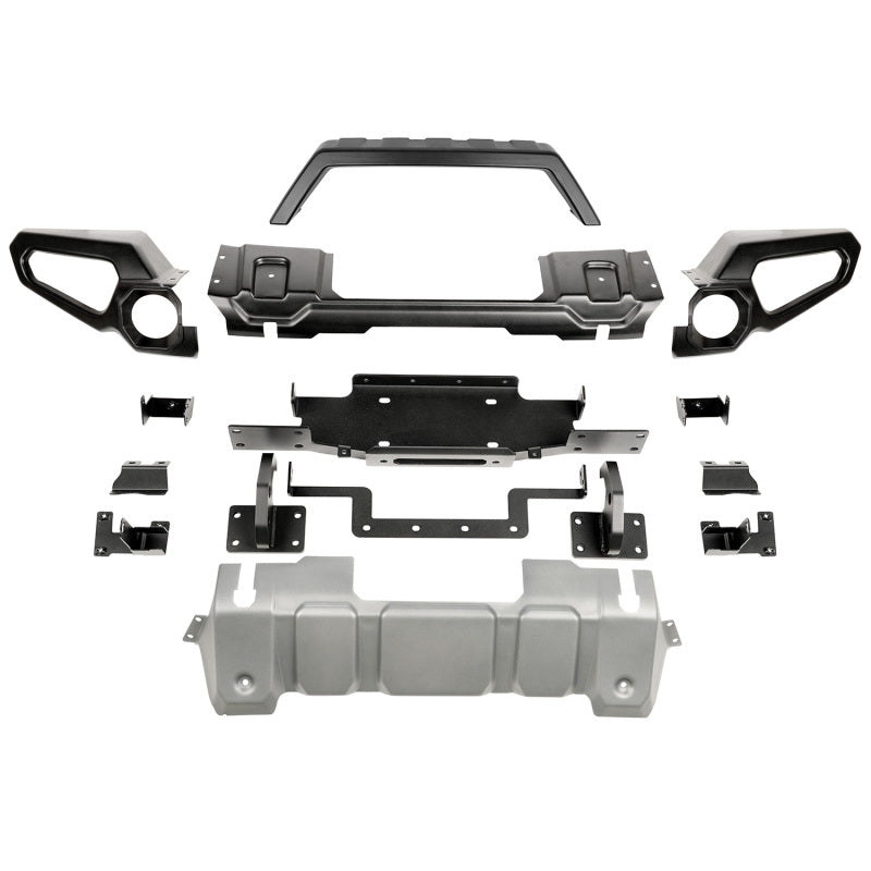 Rugged Ridge Venator Front Bumper W/Overrider & Winch Tray JL Rugged Ridge Bumpers - Steel