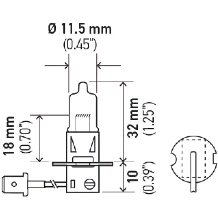 Hella H3 24V/70W PK22s T3.25 Halogen Bulb Hella Bulbs