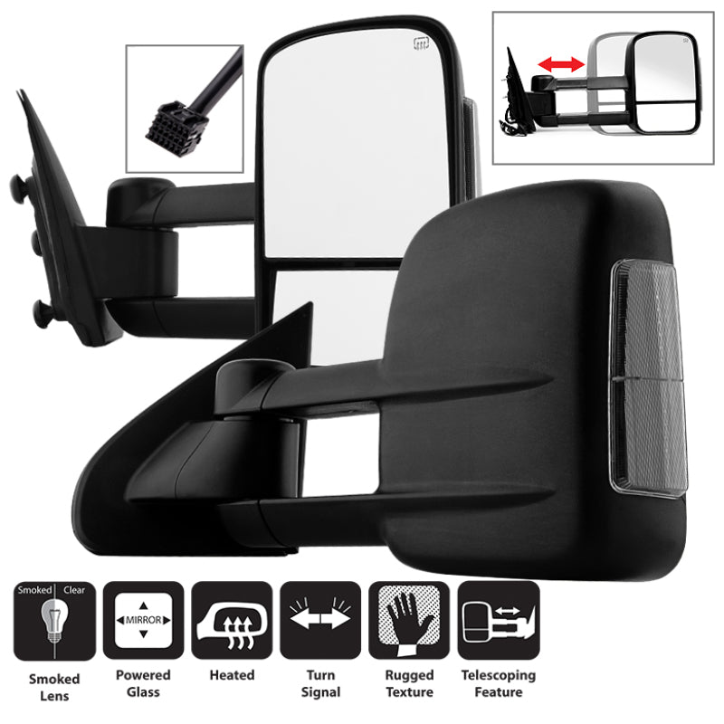 Xtune Dodge Ram 02-09 L&R Manual Extendable Manual Adjust Mirror MIR-DRAM02-MA-SET SPYDER Side Mirrors