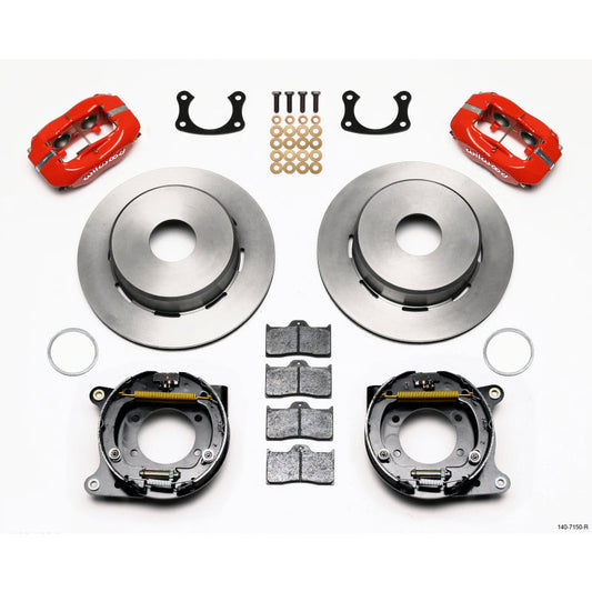 Wilwood Forged Dynalite P/S Park Brake Kit Red Big Ford New 2.50in Offset Currie Blank Wilwood Big Brake Kits