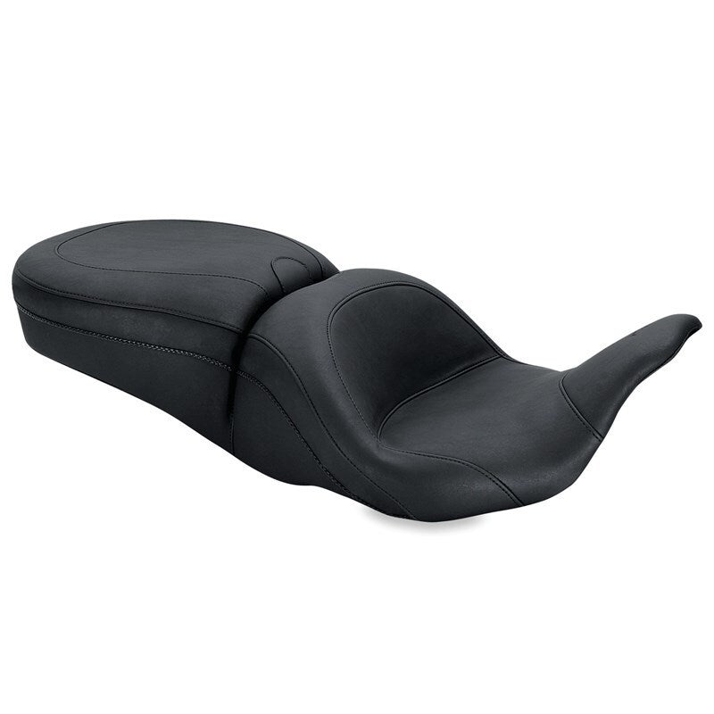 Mustang 08-21 Harley Electra Glide, Rd Glide, Rd King, Str Glide Lowdown Touring 1PC Seat - Black