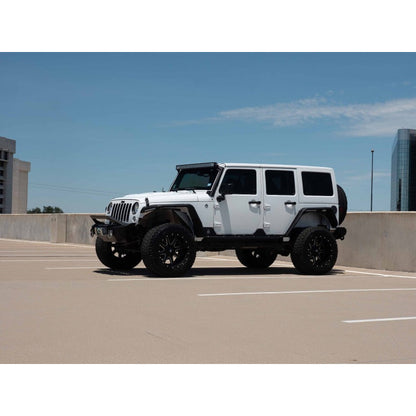 Road Armor 07-18 Jeep Wrangler JK Stealth Front Winch Bumper w/Bar Guard Mid Width - Tex Blk Road Armor Bumpers - Steel