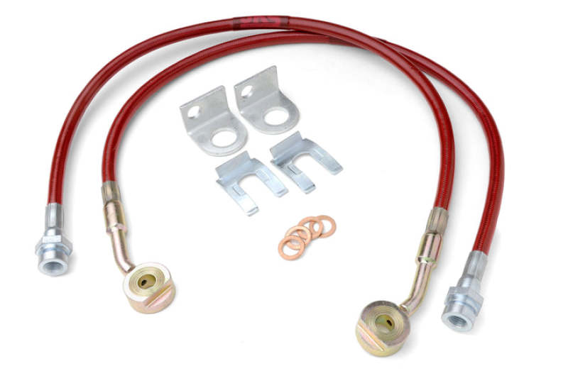 JKS Manufacturing Jeep Wrangler TJ/LJ HD Extended Brake Line Kit - Front