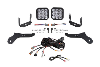 Diode Dynamics 17-20 Ford Raptor SS5 Bumper LED Pod Light Kit Sport - White Driving