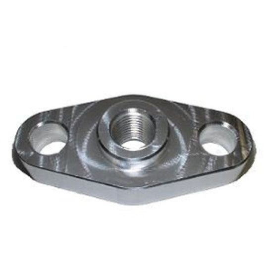 Torque Solution Billet Oil Feed Inlet Flange: Universal T3/T4 Turbos Torque Solution Flanges