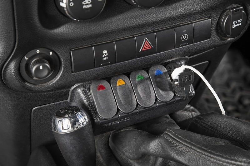 Rugged Ridge Lower Switch Panel Kit 11-18 Jeep Wrangler JK/JKU Rugged Ridge Dash & Interior Trim