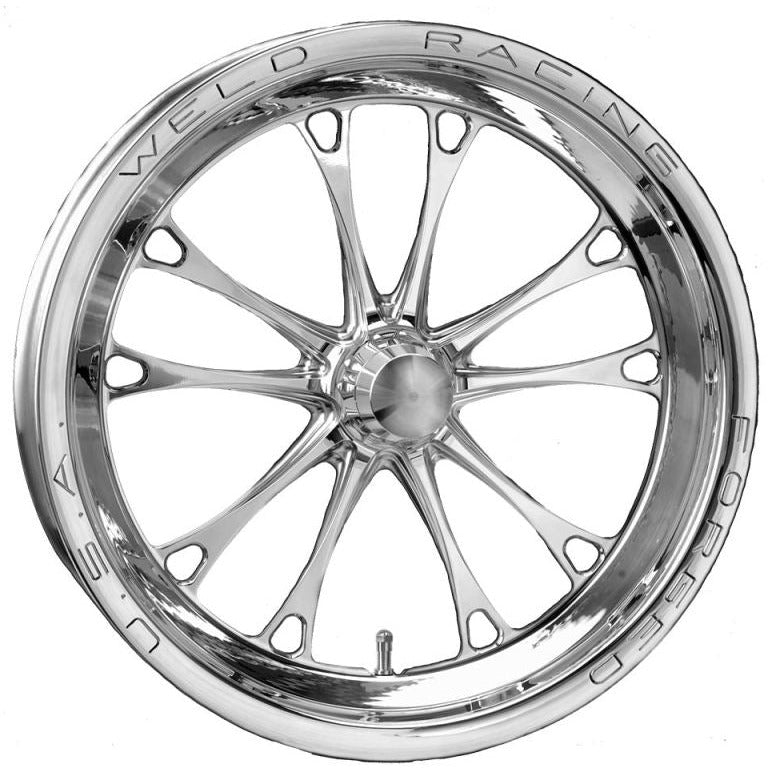 Weld V-Series 1-Piece 15x3.5 / Anglia Spindle MT / 1.75in. BS Polished Wheel - Non-Beadlock Weld Wheels - Forged