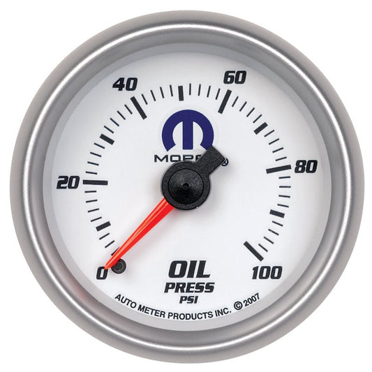 Autometer Mopar 52mm 0-100 PSI Oil Pressure Gauge AutoMeter Gauges