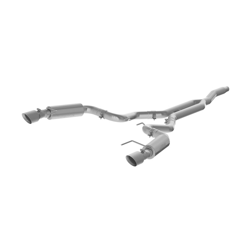 MBRP 15-18 Ford Mustang EcoBoost 2.3L T409 3in Cat Back Dual Split Rear Exit (Race Version)