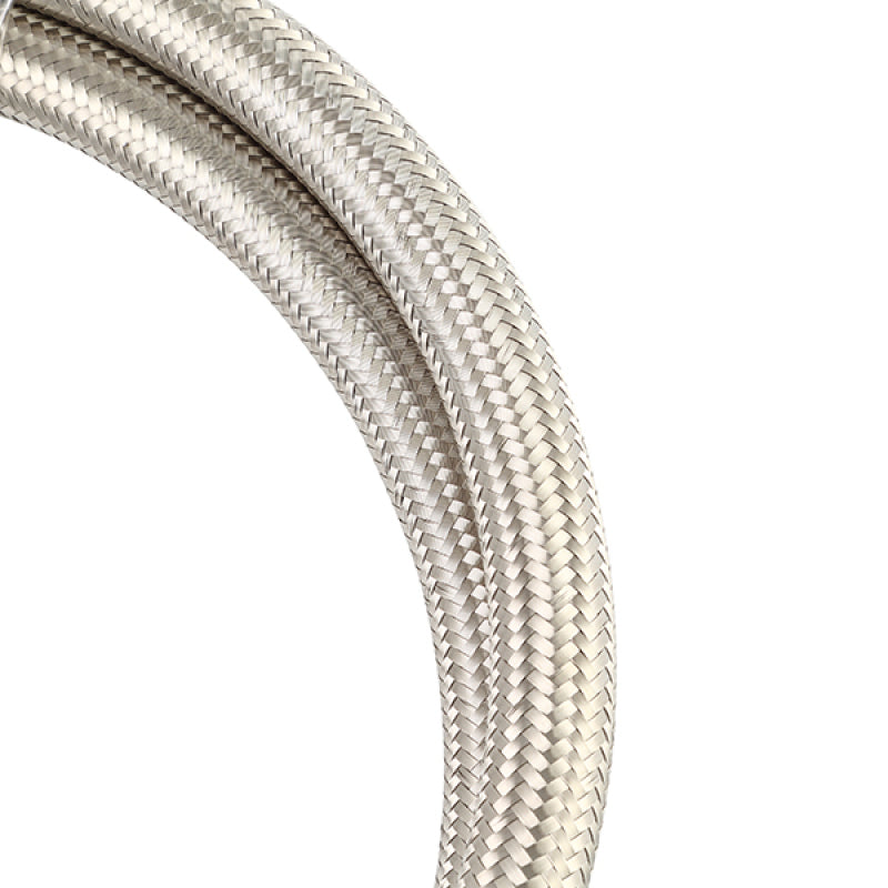 Mishimoto 3Ft Stainless Steel Braided Hose w/ -4AN Fittings - Stainless Mishimoto Oil Line Kits