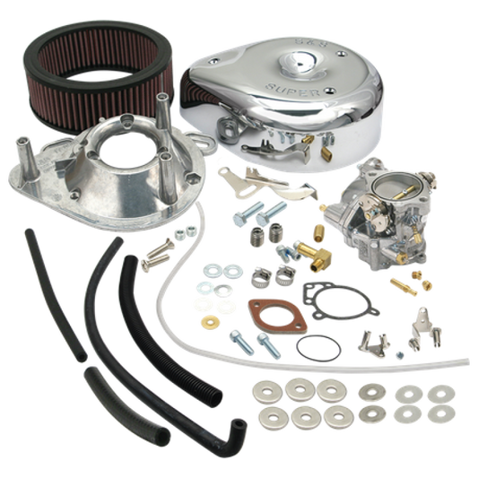 S&S Cycle 84-92 BT Super E Carburetor Kit w/o Manifold & Mounting Hardware