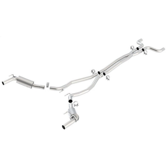 Borla 2010 Camaro 6.2L V8 S Type Catback Exhaust w/o Tips works w/ factory ground affects package ON Borla Catback