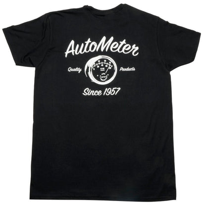 Autometer Vintage T-Shirt Black Large AutoMeter Apparel