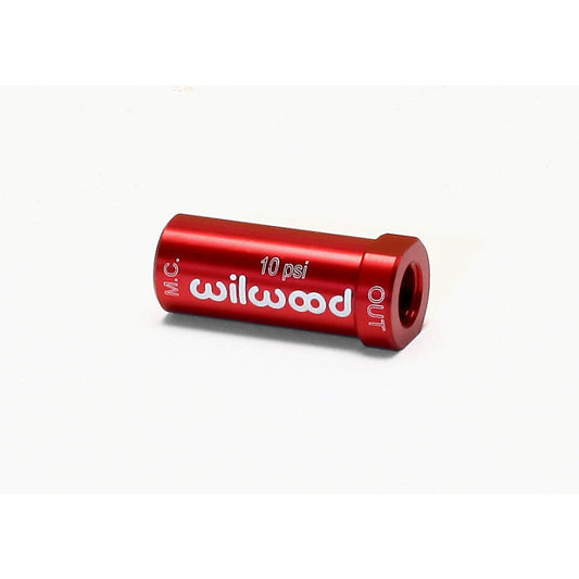 Wilwood Residual Pressure Valve - New Style 10# / Red Wilwood Brake Hardware