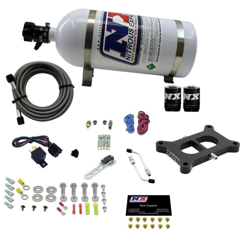Nitrous Express 2 BBL/Gasoline Nitrous Kit (50-300HP) w/10lb Bottle Nitrous Express Nitrous Systems