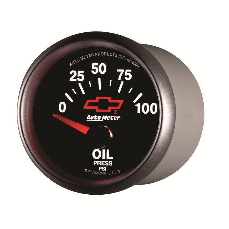 Autometer Oil Pressure 2-1/16, 0-100 PSI - Red Bowtie AutoMeter Gauges