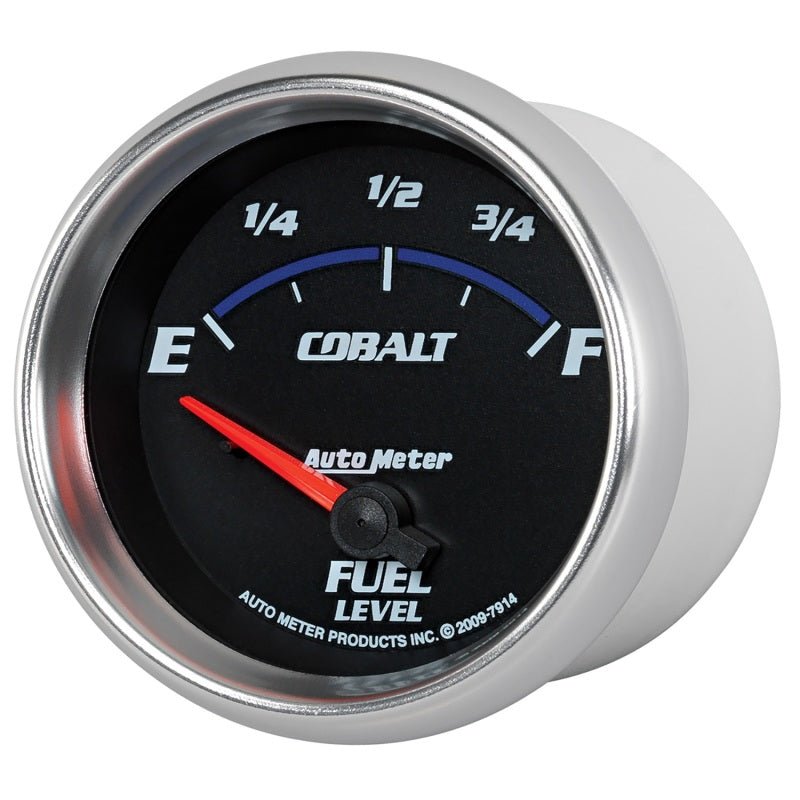 Autometer Cobalt 66.7mm 0-90 ohms Fuel Level Gauge AutoMeter Gauges