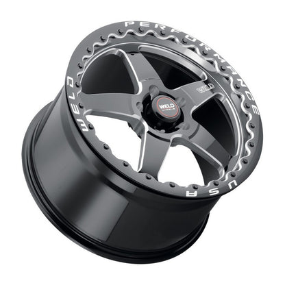 Weld S904 17x10 Ventura Beadlock 5x112 ET40 BS7.1 Gloss BLK MIL DIA 78.1 Weld Wheels - Cast