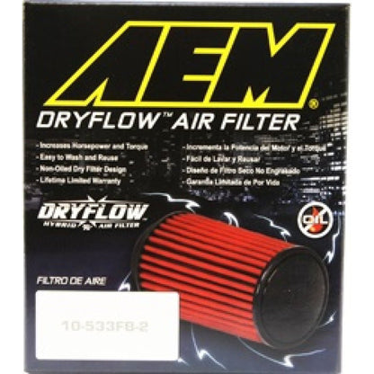 AEM DryFlow Air Filter AIR FILTER ASSY 3in X 5in DRYFLOW AEM Induction Air Filters - Universal Fit