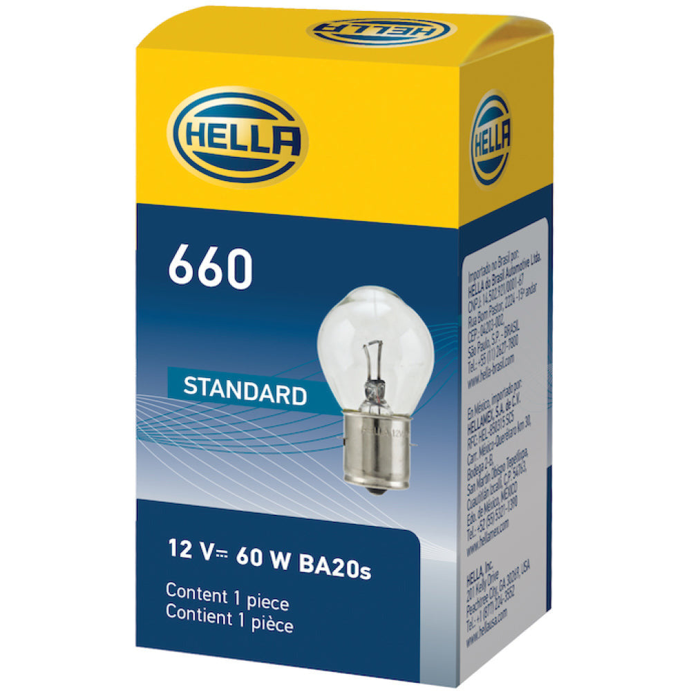 Hella Bulb 660 12V 60W Ba20S B11 Hella Bulbs