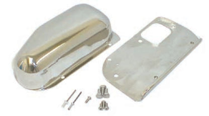 Rugged Ridge 76-86 Jeep CJ Stainless Steel Wiper Motor Cover Kit Rugged Ridge Exterior Trim