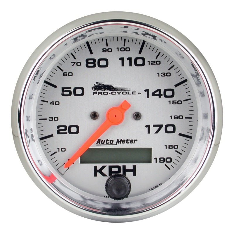Autometer Pro-Cycle Gauge Speedo 3 3/4in 120 Mph Elec Silver AutoMeter Gauges