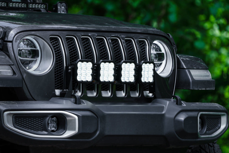 Diode Dynamics Jeep JL SS5 4-Pod CrossLink Grille Lightbar Kit Sport - White Combo