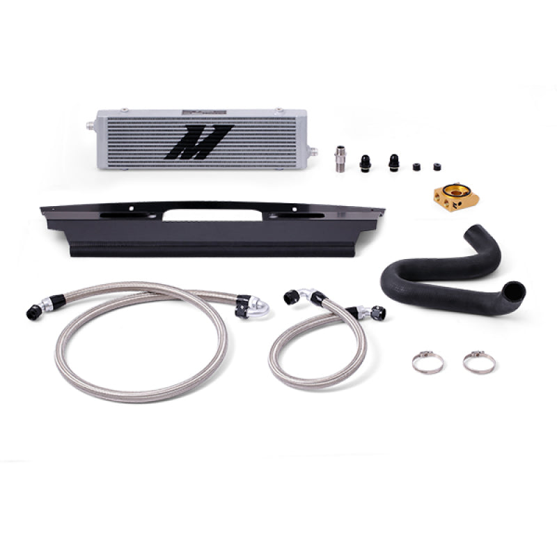 Mishimoto 2015+ Ford Mustang GT Thermostatic Oil Cooler Kit - Silver