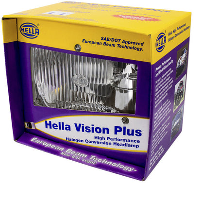 Hella Vision Plus 8in x 6in Sealed Beam Conversion Headlamp - Single Lamp Hella Driving Lights