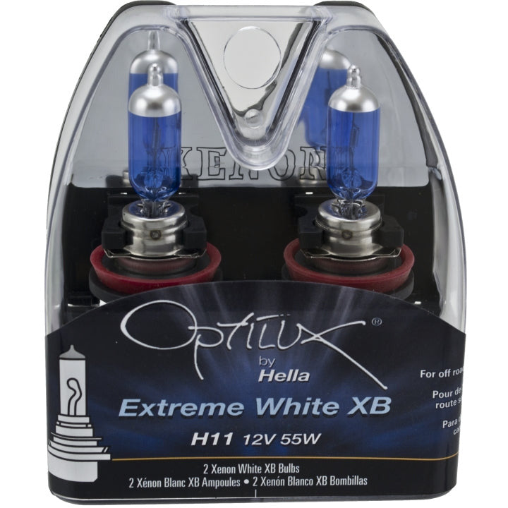 Hella H11 12V 55W Xenon White XB Bulb (Pair) Hella Driving Lights