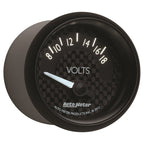 Autometer GT Series 52mm Short Sweep Electronic 8-18 Volts Voltmeter AutoMeter Gauges