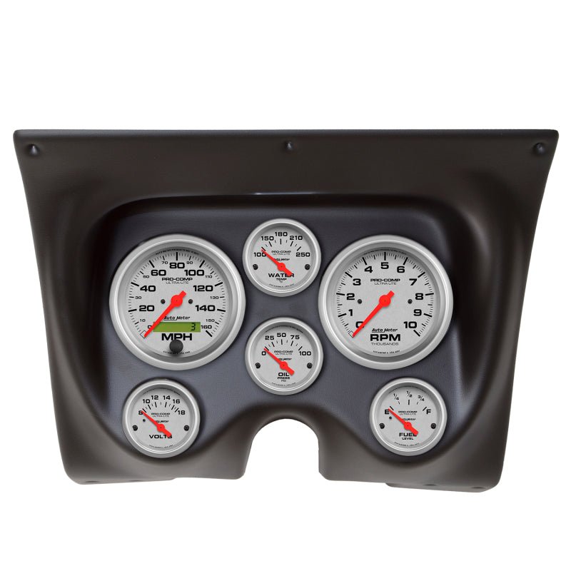 Autometer Ultra-Lite 67-68 Camaro/Firebird Dash Kit 6pc Tach / MPH / Fuel / Oil / WTMP / Volt AutoMeter Gauges