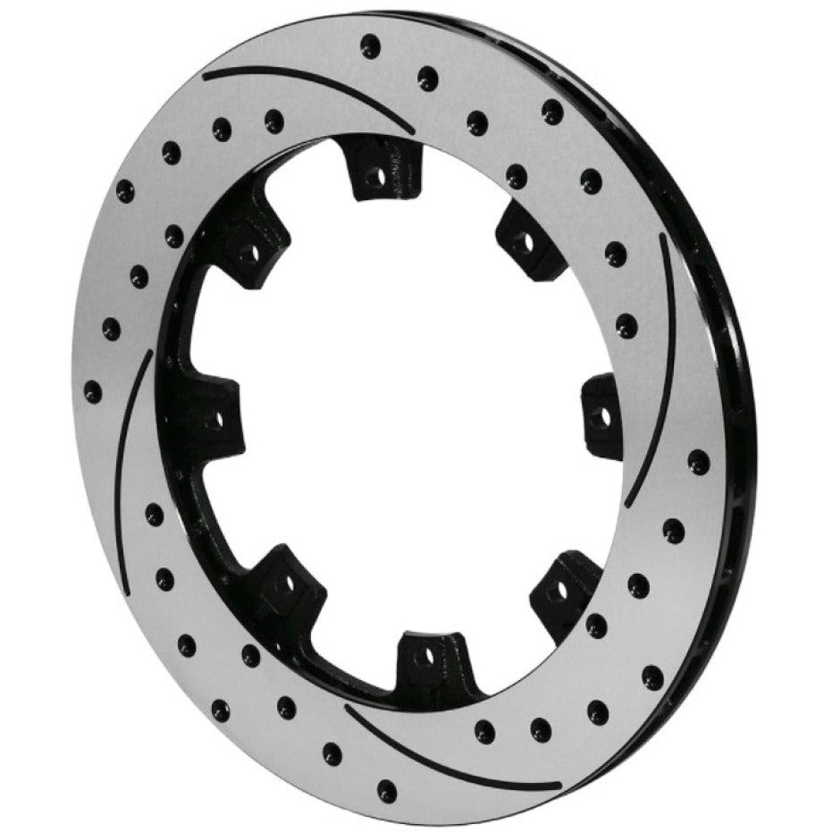 Wilwood Rotor-UL32 Iron LH-SRP BLK Drl 12.19 x .810 - 8 on 7.00in Wilwood Brake Rotors - 2 Piece