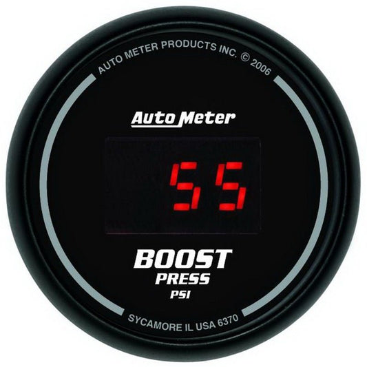 Autometer SportComp 52mm Digital 0-60 PSI Boost Gauge AutoMeter Gauges