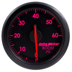 Autometer Airdrive 2-1/6in Boost Gauge 0-60 PSI - Black AutoMeter Gauges