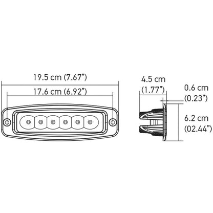 Hella Value Fit Mini 6in LED Light Bar - Flood Hella Light Bars & Cubes