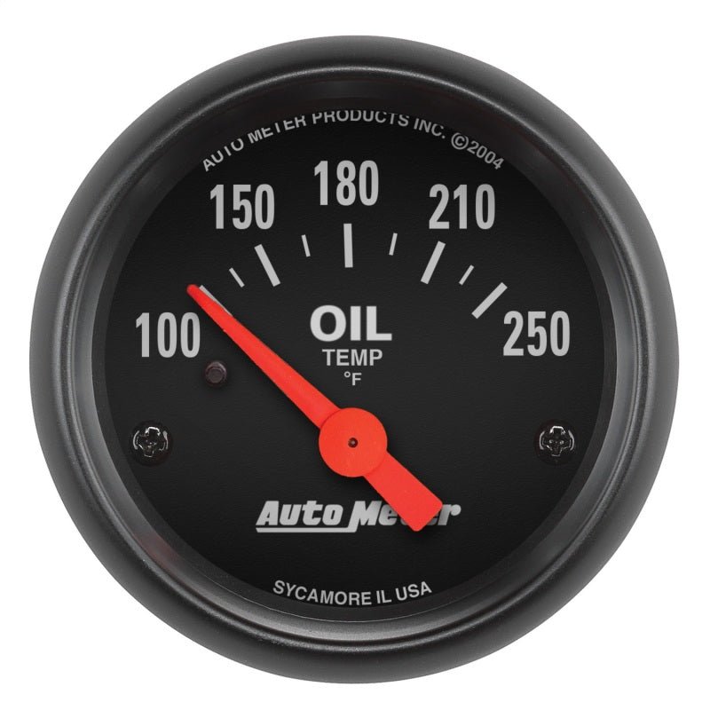 Autometer Z-Series 52mm 100-250 Degrees F. SSE Oil Temp Gauge AutoMeter Gauges