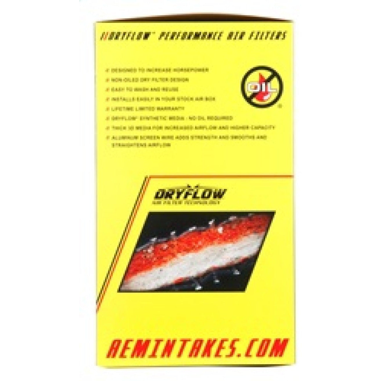AEM 3 inch Short Neck 8 inch Element Filter Replacement AEM Induction Air Filters - Universal Fit
