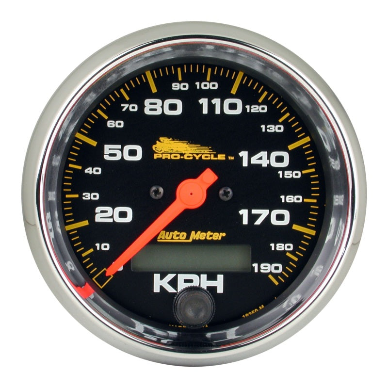 Autometer Pro-Cycle Gauge Speedo 3 3/4in 120 Mph Elec Black AutoMeter Gauges