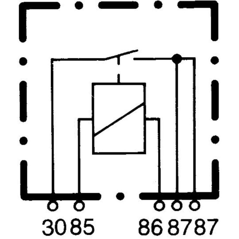 Hella Relay Mini Iso 5 Pole 24V Spst D87 Hella Light Accessories and Wiring