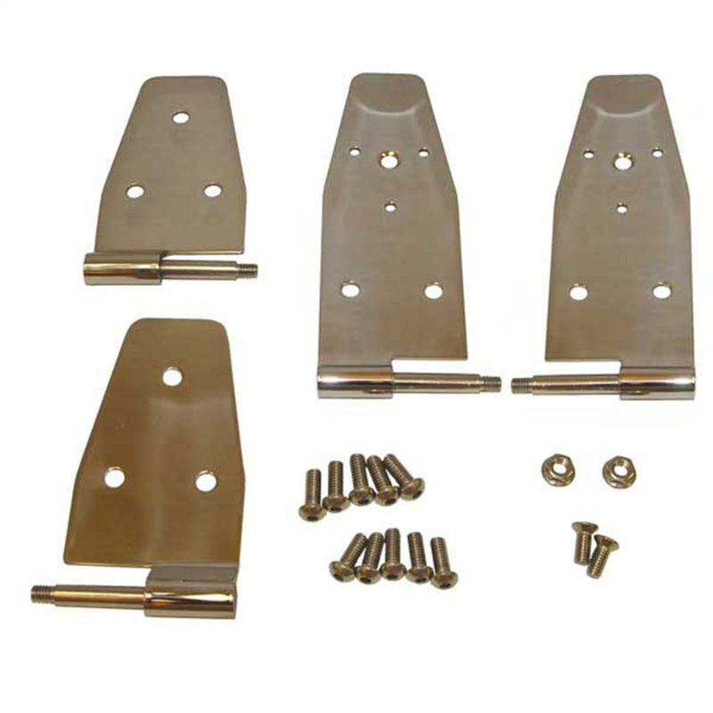 Rugged Ridge 94-95 Jeep Wrangler YJ Stainless Steel Door Hinge Kit Rugged Ridge Hardware Kits - Other