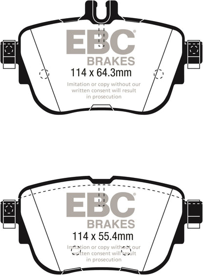 EBC 2017+ Mercedes-Benz E300 (W213) Greenstuff Rear Brake Pads