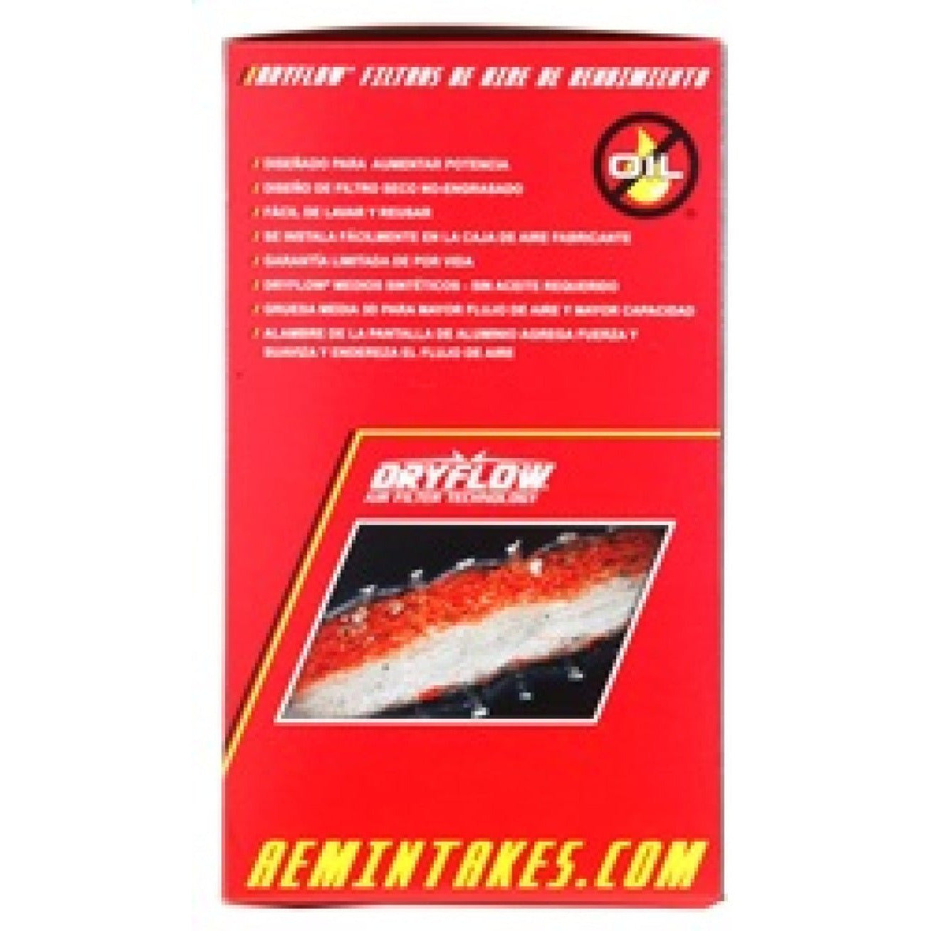 AEM 3 inch Short Neck 8 inch Element Filter Replacement AEM Induction Air Filters - Universal Fit