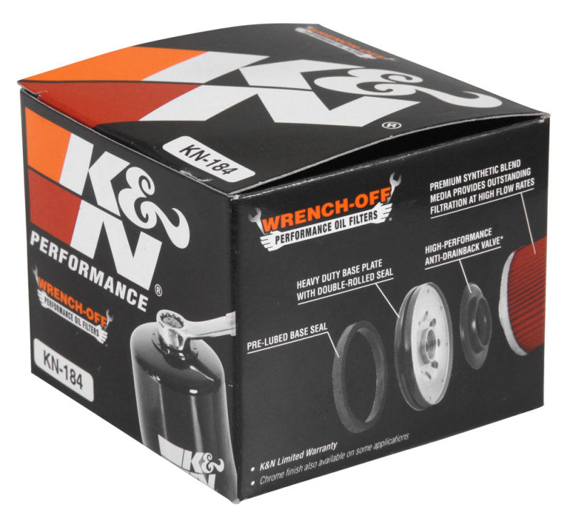 K&N Oil Filter 2.688in Height x 3.031in OD Powersports - Canister