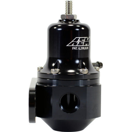 AEM High Capacity Universal Black Adjustable Fuel Pressure Regulator AEM Fuel Pressure Regulators