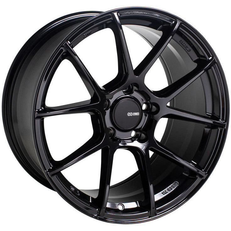 Enkei TS-V 18x8.5 5x114.3 25mm Offset 72.6mm Bore Gloss Black Wheel Enkei Wheels - Cast