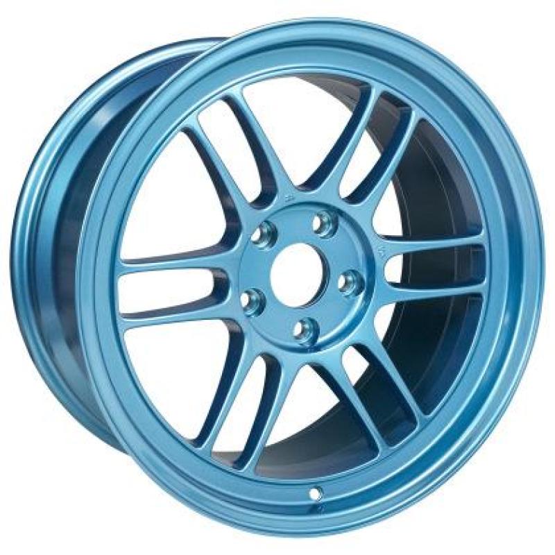 Enkei RPF1 18x9.5 5x114.3 15mm Offset 73mm Bore Emerald Blue Wheel Enkei Wheels - Cast