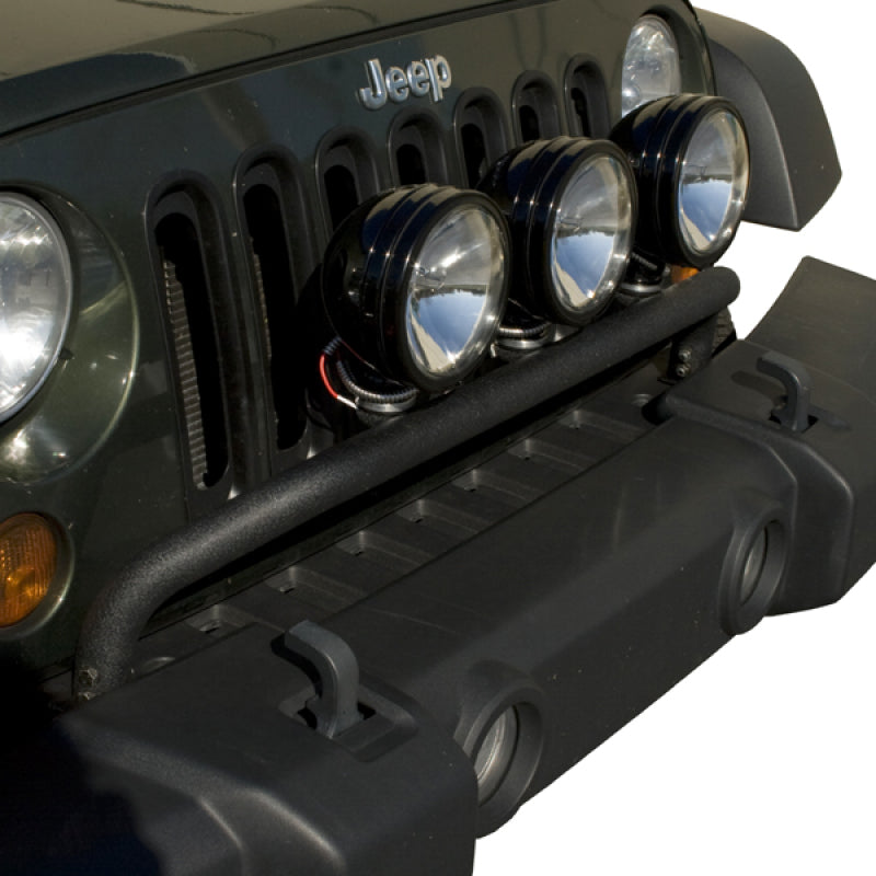 Rugged Ridge 07-18 Jeep Wrangler JK Textured Black Bumper Mounted Light Bar Rugged Ridge Light Bars & Cubes